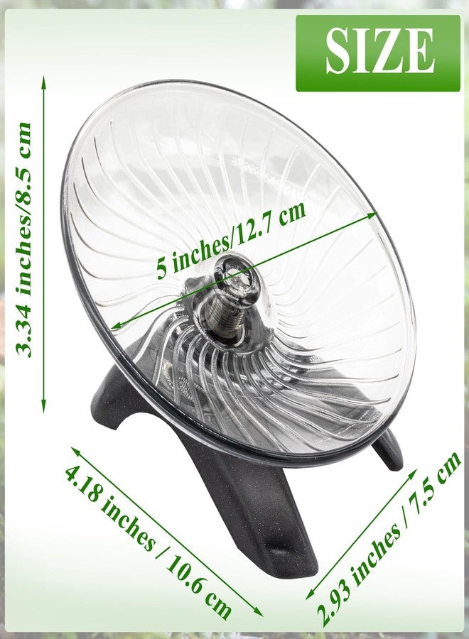 Niuohoy Hermit Crab Exercise Wheel - Silent Running Wheel for Crab Tank Accessories - Small Animal Wheel for Hamster Gerbils Hedgehogs - Image 2
